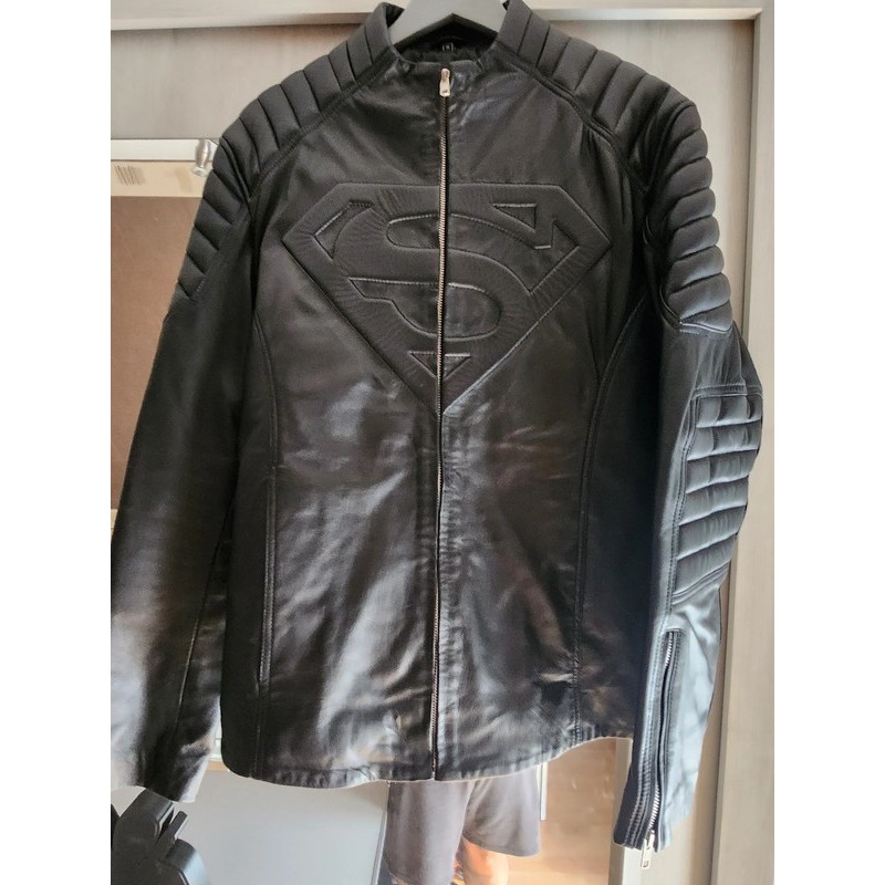 Smallville Superman leather jacket, black, like new