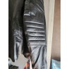 Veste en cuir Superman de Smallville de couleur noir comme neuf