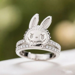 Labubu Smiling Cocktail Ring