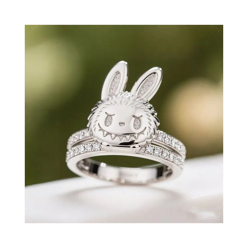 Labubu Smiling Cocktail Ring