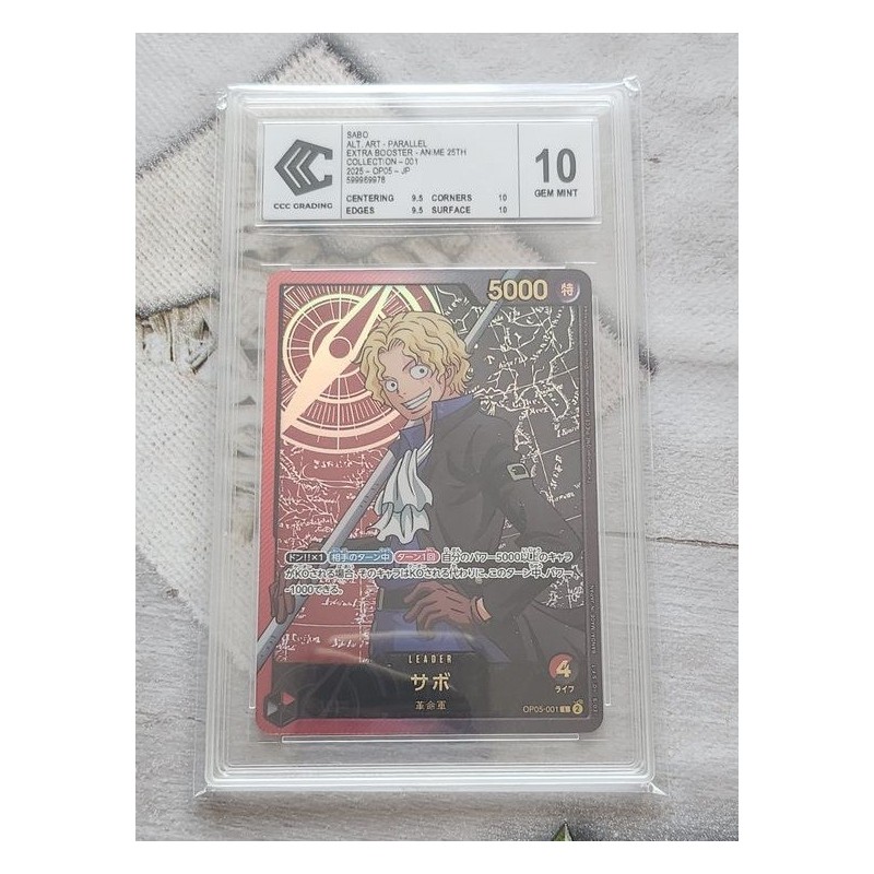 Sabo OP05-001 Alt. Art Parallel Anime 25Th CCC 10