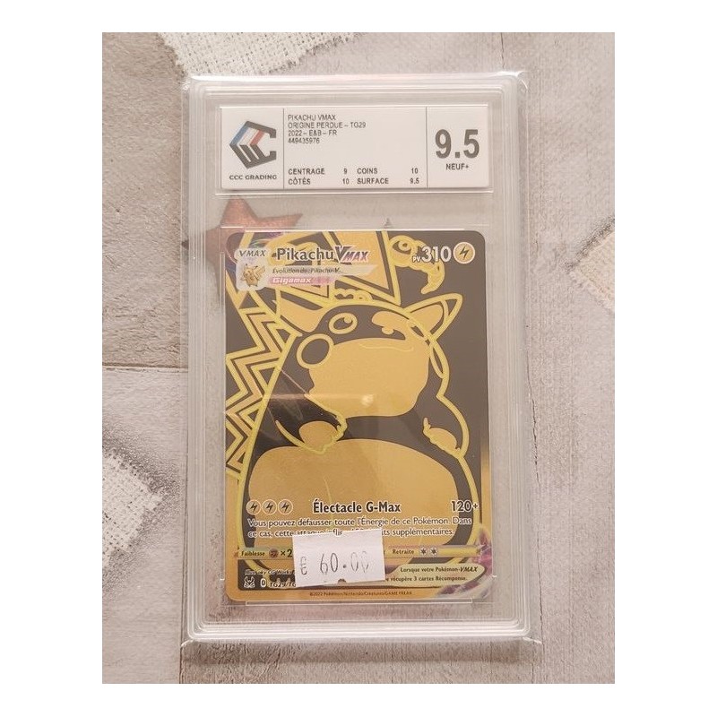 Pikachu Vmax CCC 9.5 E&B TG29 Lost Origin 2022