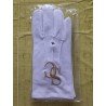 Simple glove with embroidered gold logo SC 1