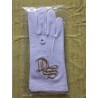 Simple cotton glove with embroidered gold logo SC 2