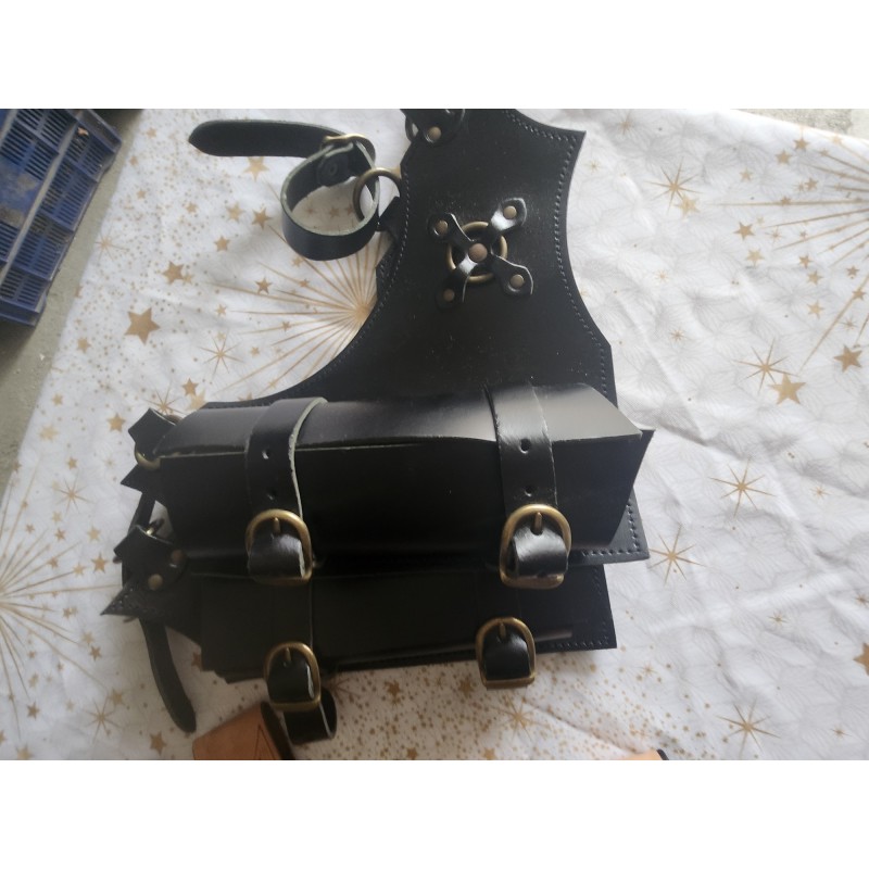 Leather sword holder for belt