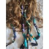 Pirate wig with braid and jewelry