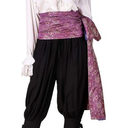 Wide Satin Pirate Belt
