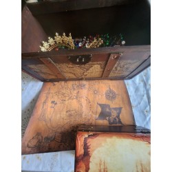 2 Pirate Treasure Chests with Accessories