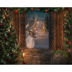 Digital montage background with photos