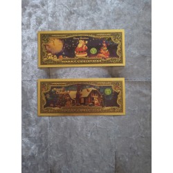 24K Gold Santa Claus Banknote Model 2