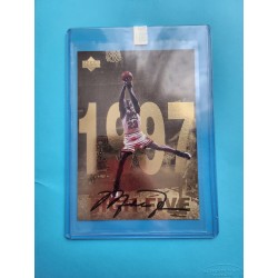 Michael Jordan 1998 Upper Deck Facsimile Auto Redemption Card 9, Bulls G GOAT HOF