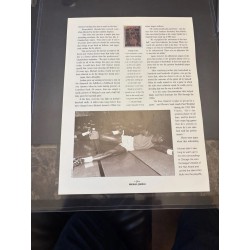 Rare article de magazine original autographié par Michael Jordan, page 1993 NBA