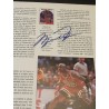 Rare article de magazine original autographié par Michael Jordan, page 1993 NBA
