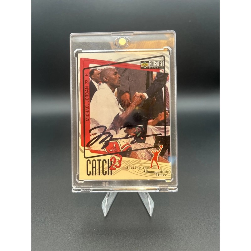 Carte autographiée Michael Jordan n° 189 de 1997 Upper Deck, signée en personne à la main